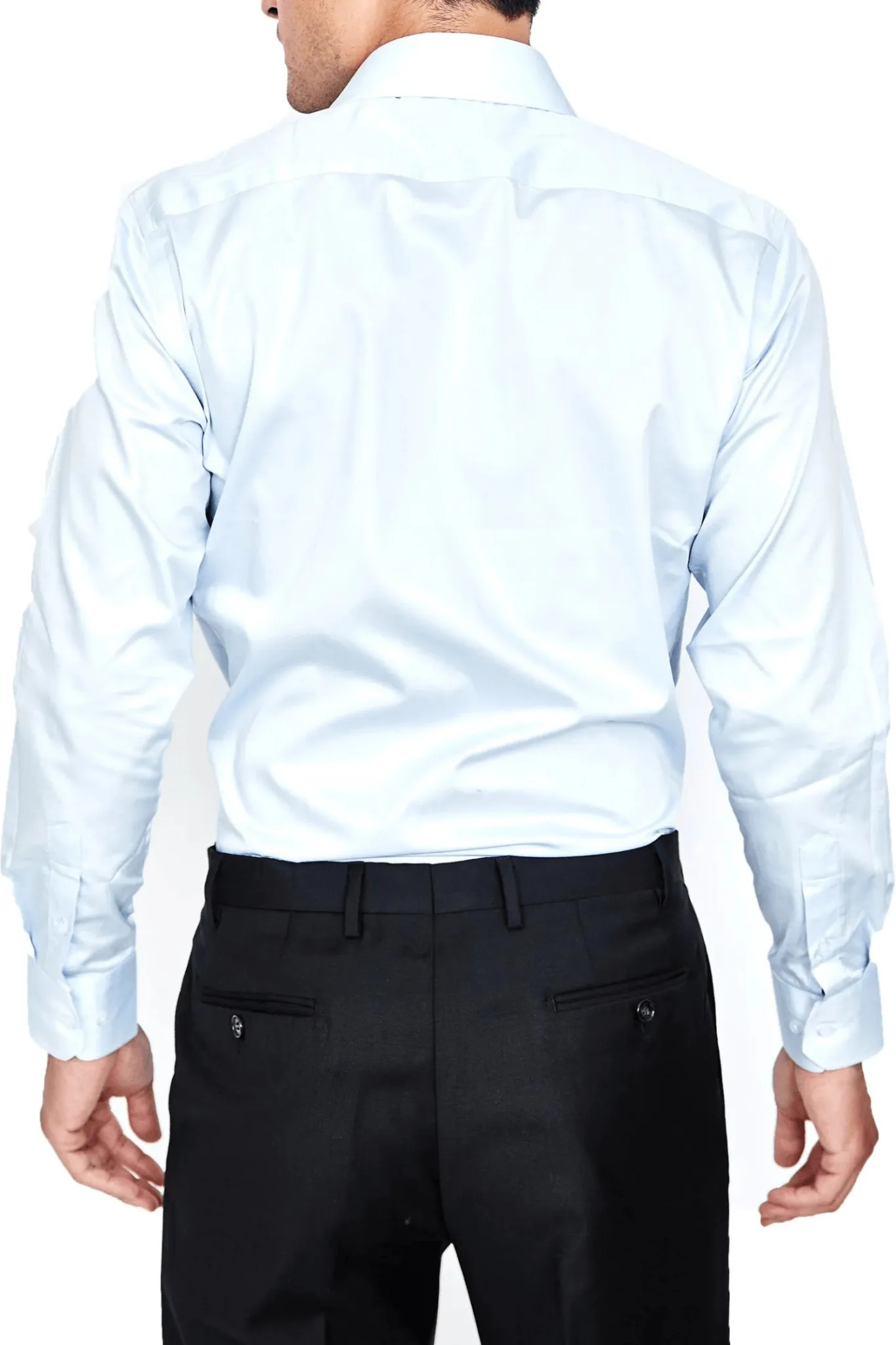 100% Light Blue Shirt