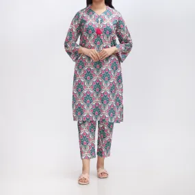 2PC- Printed Cambric Shirt & Trouser PS3122