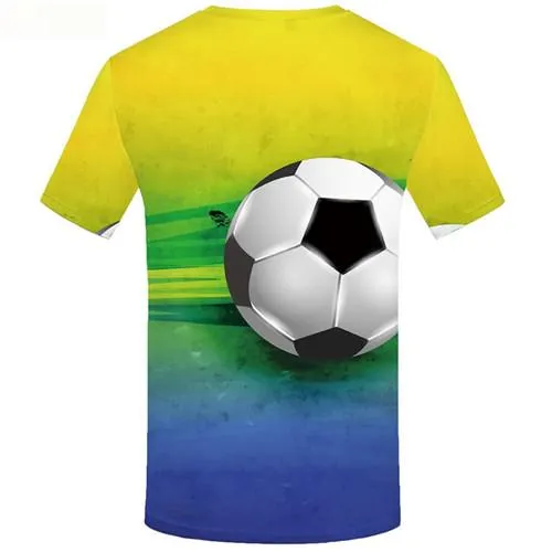 Ball T shirts Men Russia Tshirts Cool Colorful Shirt Print Short Sleeve Punk Rock Men women Tee O-neck Sport