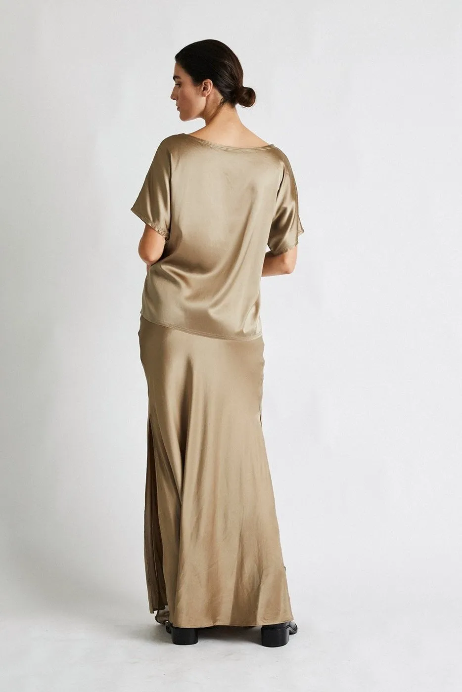   Beryll Erica Silk Shirt | Caramel