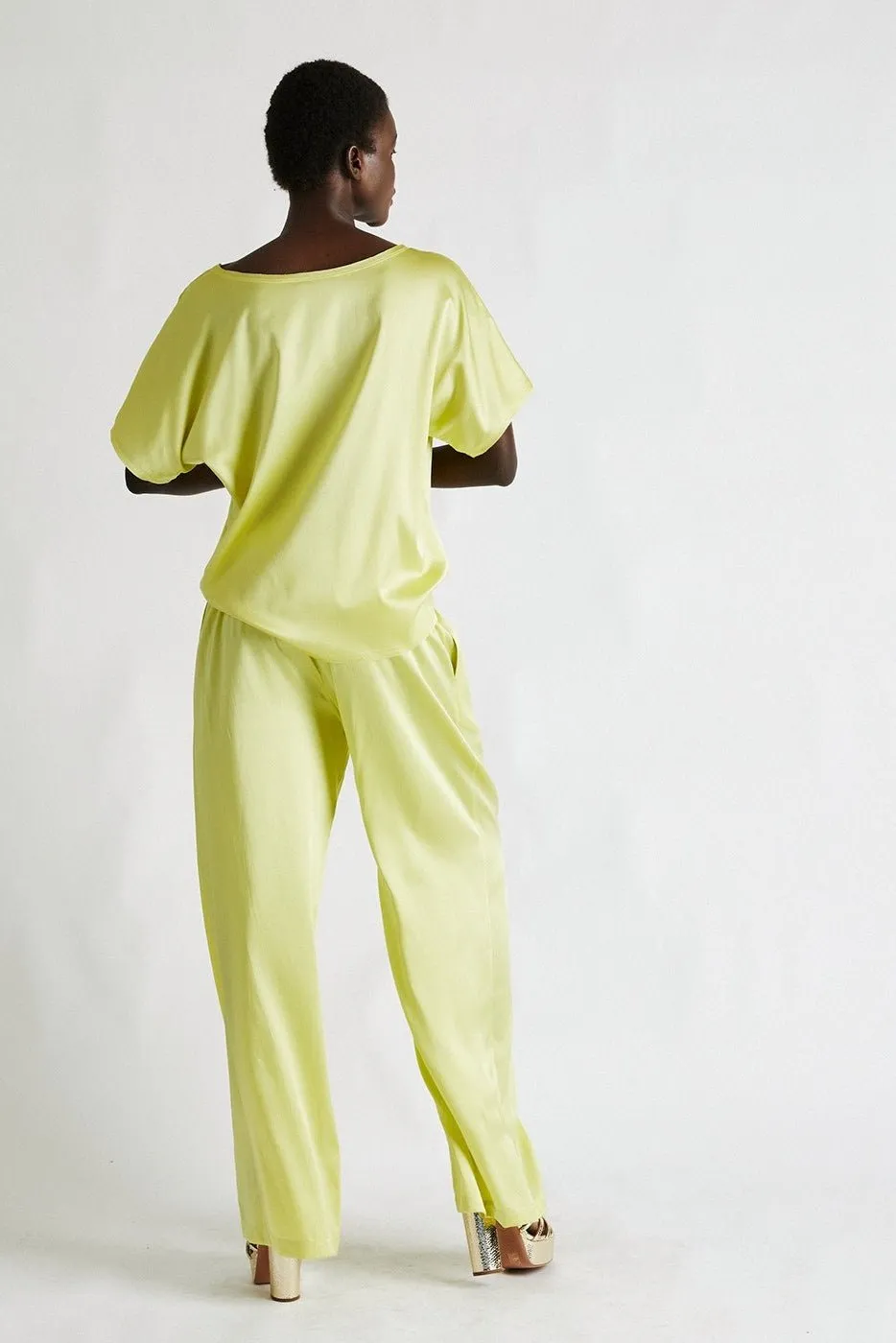   Beryll Erica Silk Shirt | Lemon