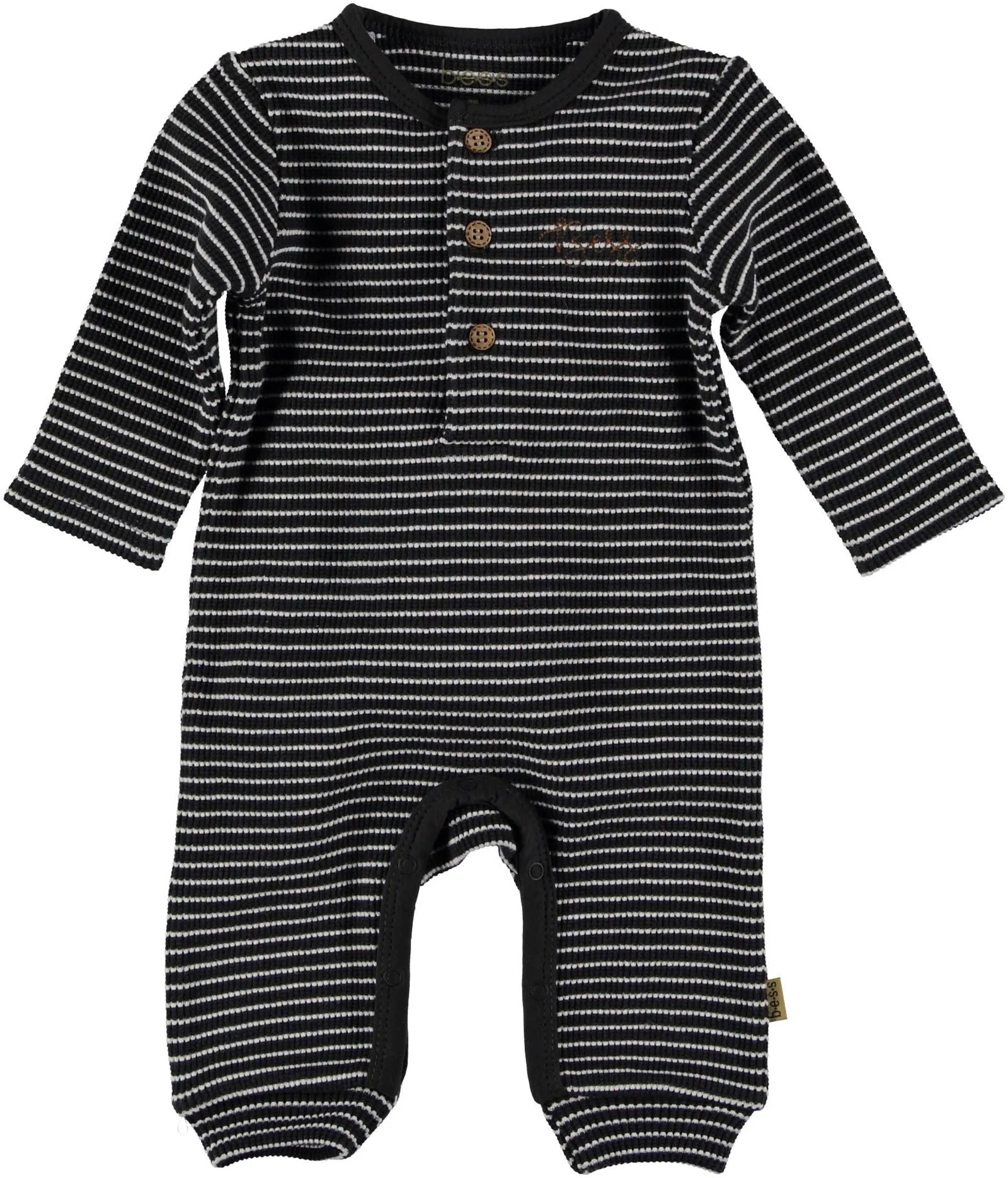 B.E.S.S. Suit l.sl. Striped Henley