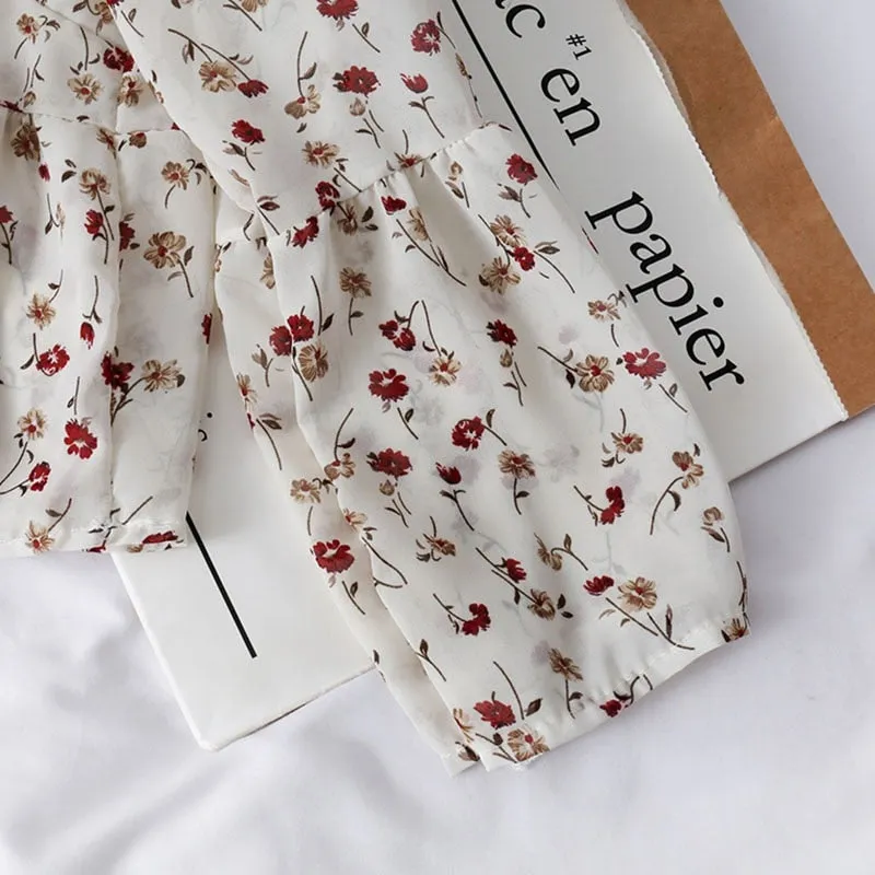Chic Vintage Floral Button Up Shirt