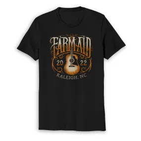 Farm Aid 2022 Guitar Vines Unisex Tee – Black