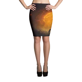 Galaxy - Nebula - Interstellar Milky-Way - Pencil Skirt