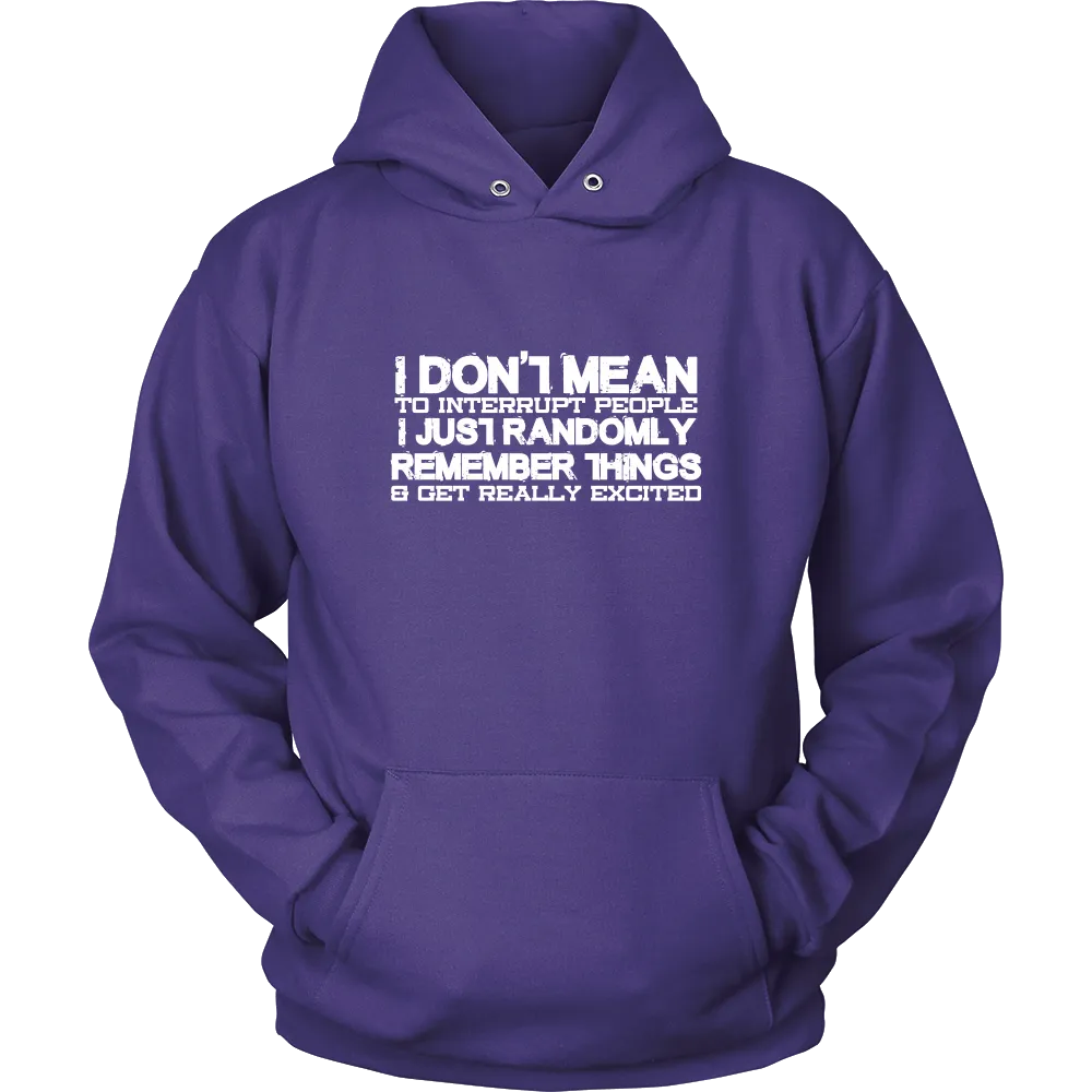 I Don't Mean To Interrupt People