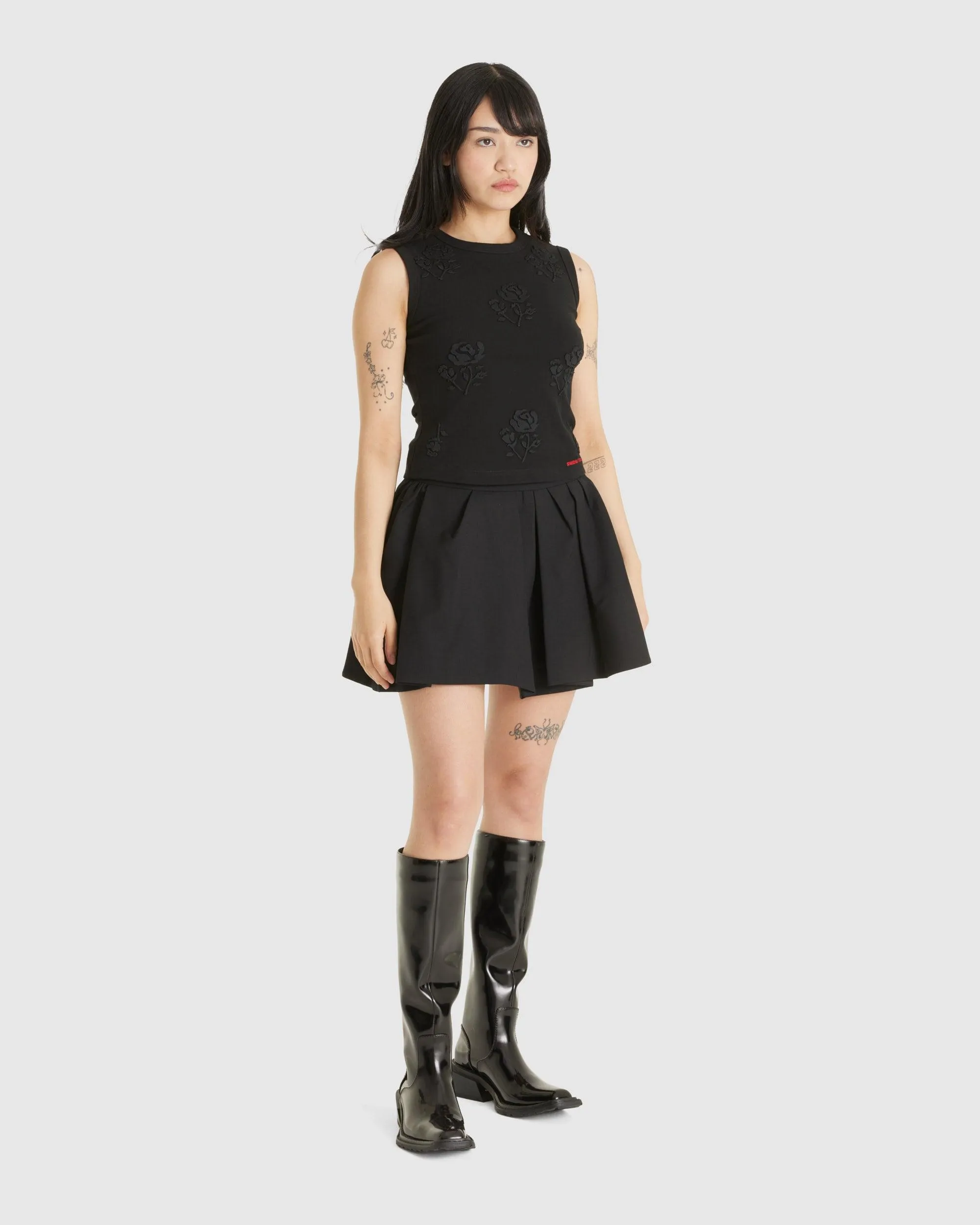 Irregular Pleated Skirt