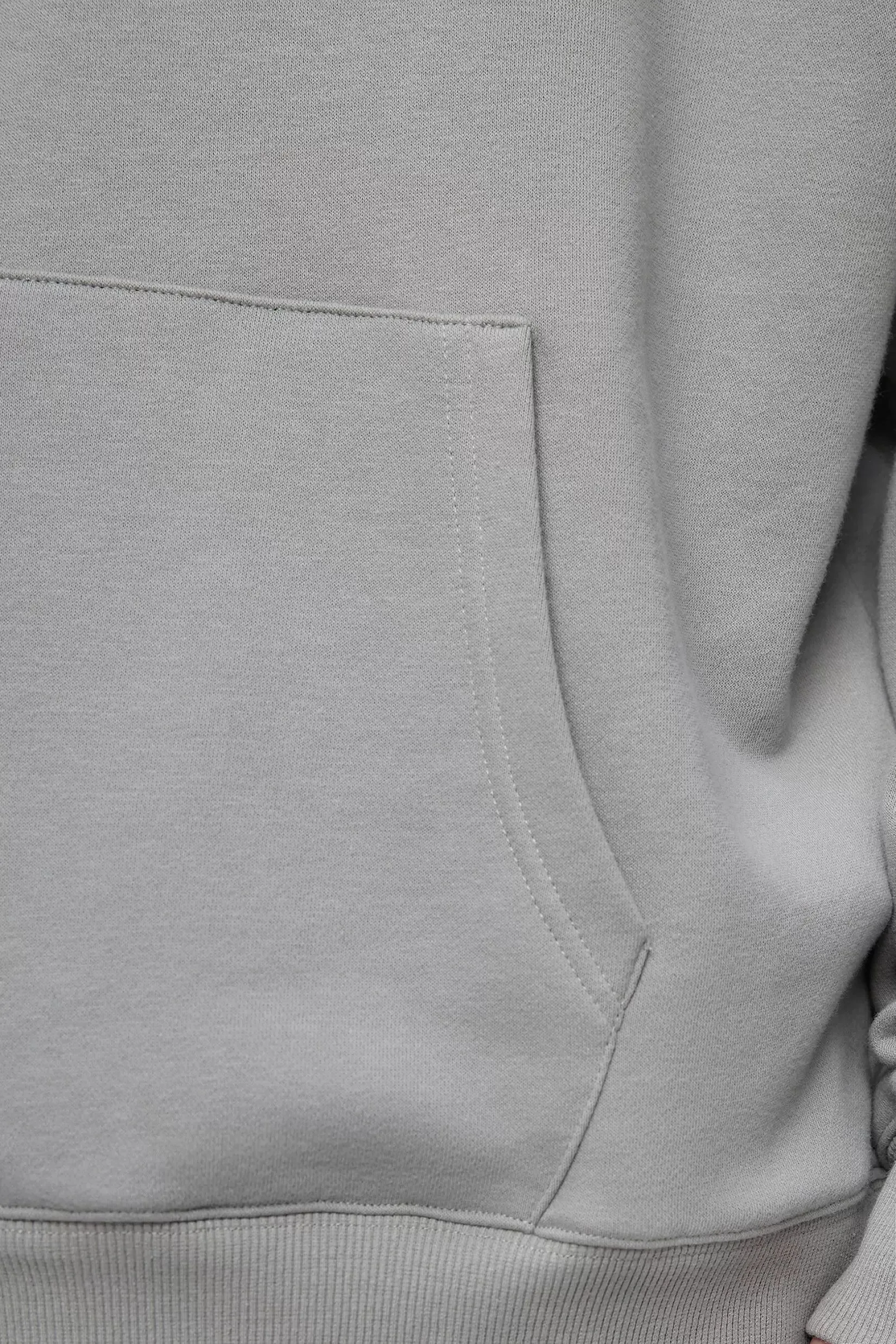 MEN ROUND NECK KANGAROO POCKET DRAWSTRING OVERHEAD HOODIE