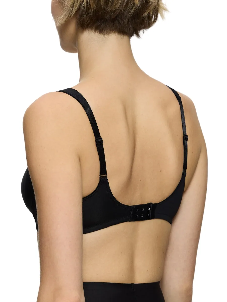 Modern Soft Cotton Non-Wired Bra - Black