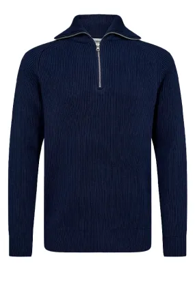 Resteröds Half-Zip Knit Pullover Navy