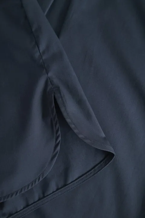 SHINO NON IRON POPLIN - NAVY