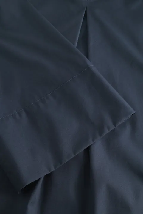 SHINO NON IRON POPLIN - NAVY