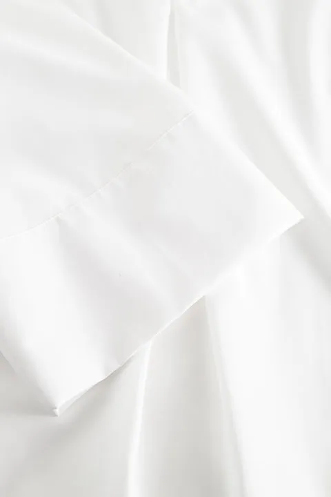 SHINO NON IRON POPLIN - WHITE