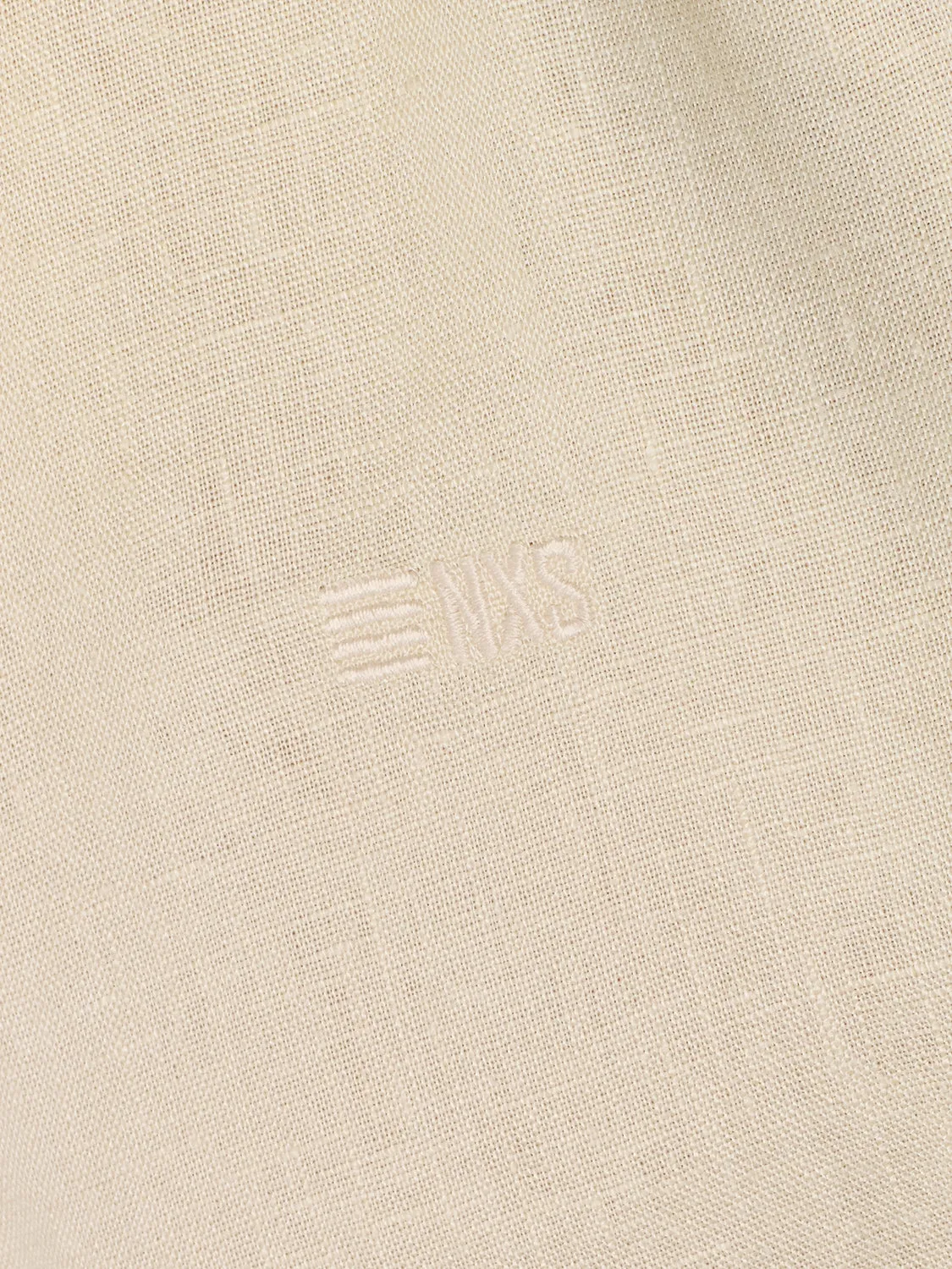 Shirt Granddad Linen Solid | Cement