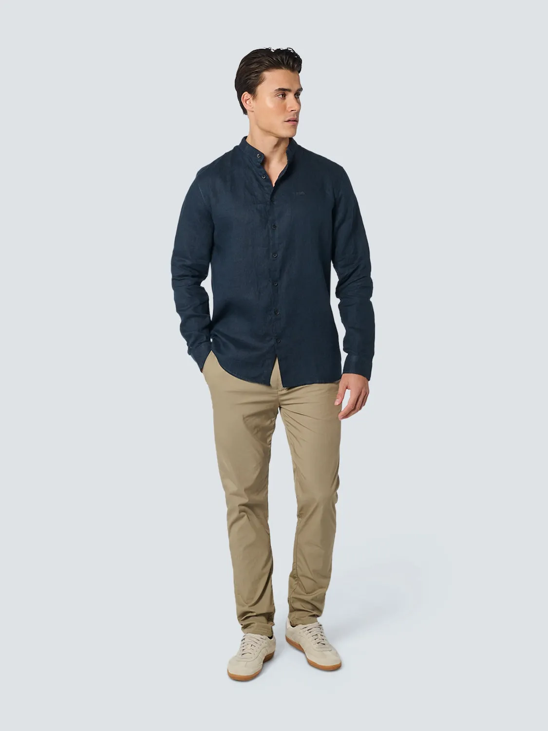 Shirt Granddad Linen Solid | Night