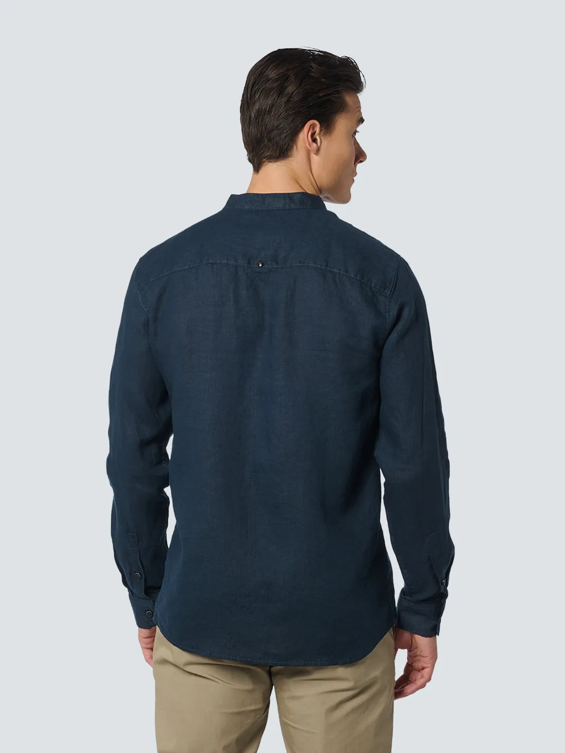 Shirt Granddad Linen Solid | Night