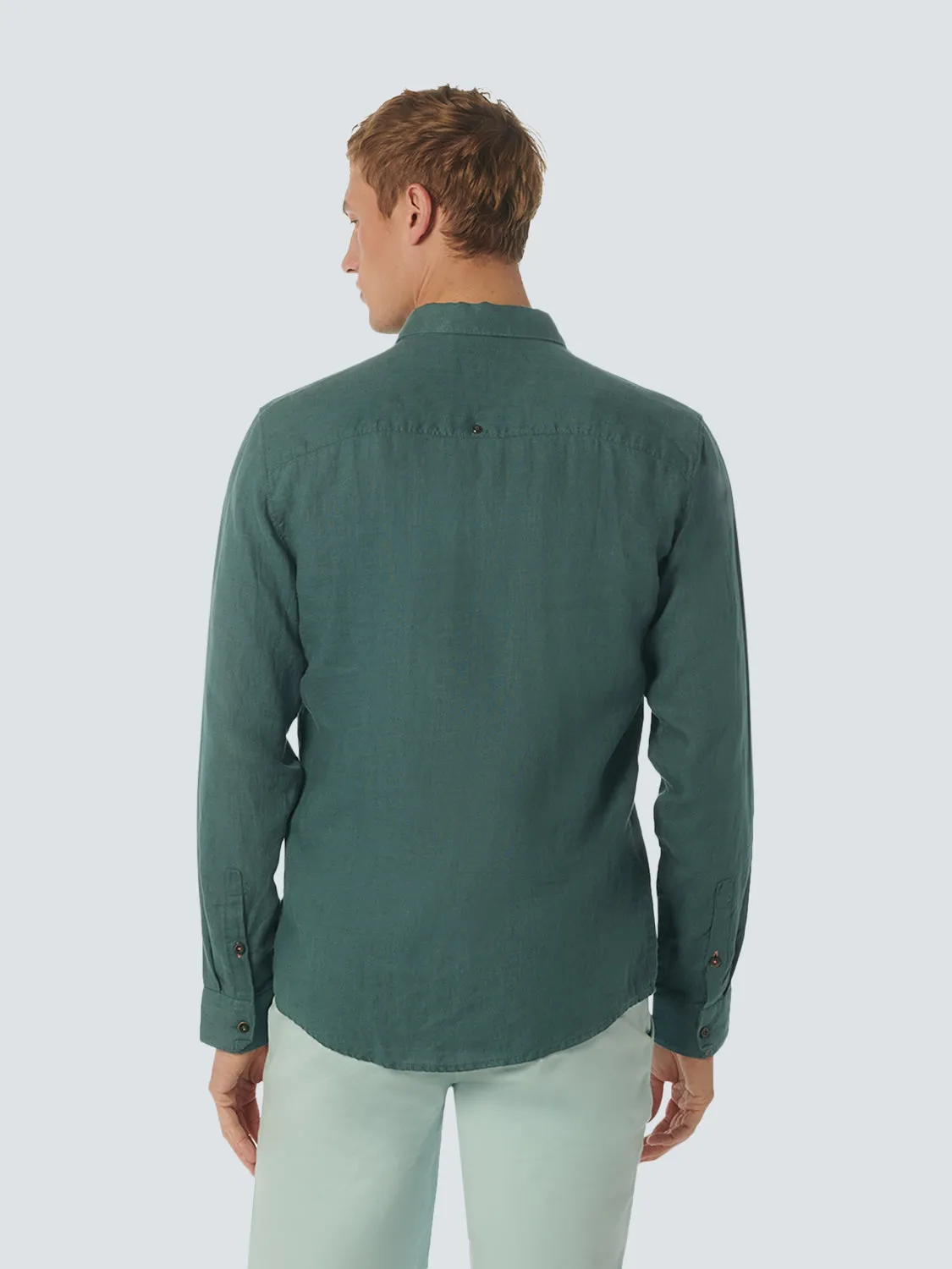 Shirt Linen Solid | Steel