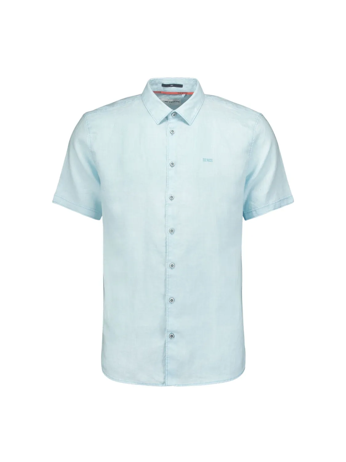 Shirt Short Sleeve Linen Solid | Ice