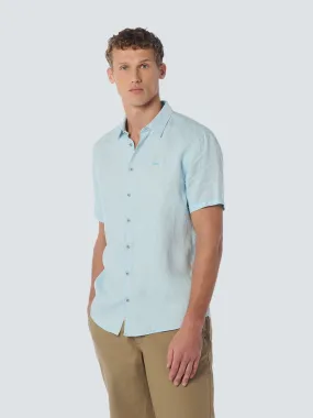 Shirt Short Sleeve Linen Solid | Ice
