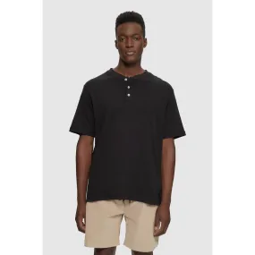 Short Sleeve Slub Henley