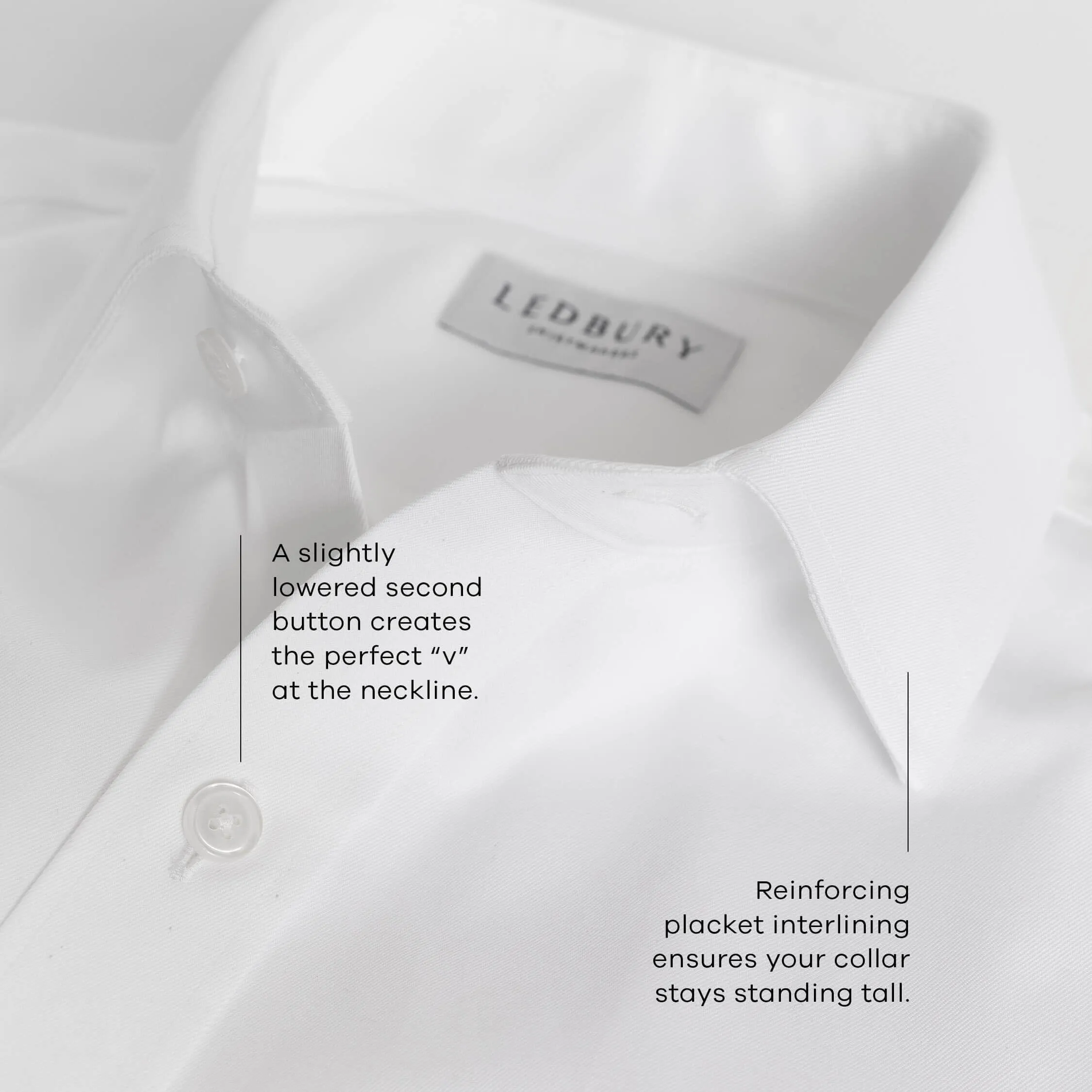 The White Wynne Non Iron Poplin Custom Shirt