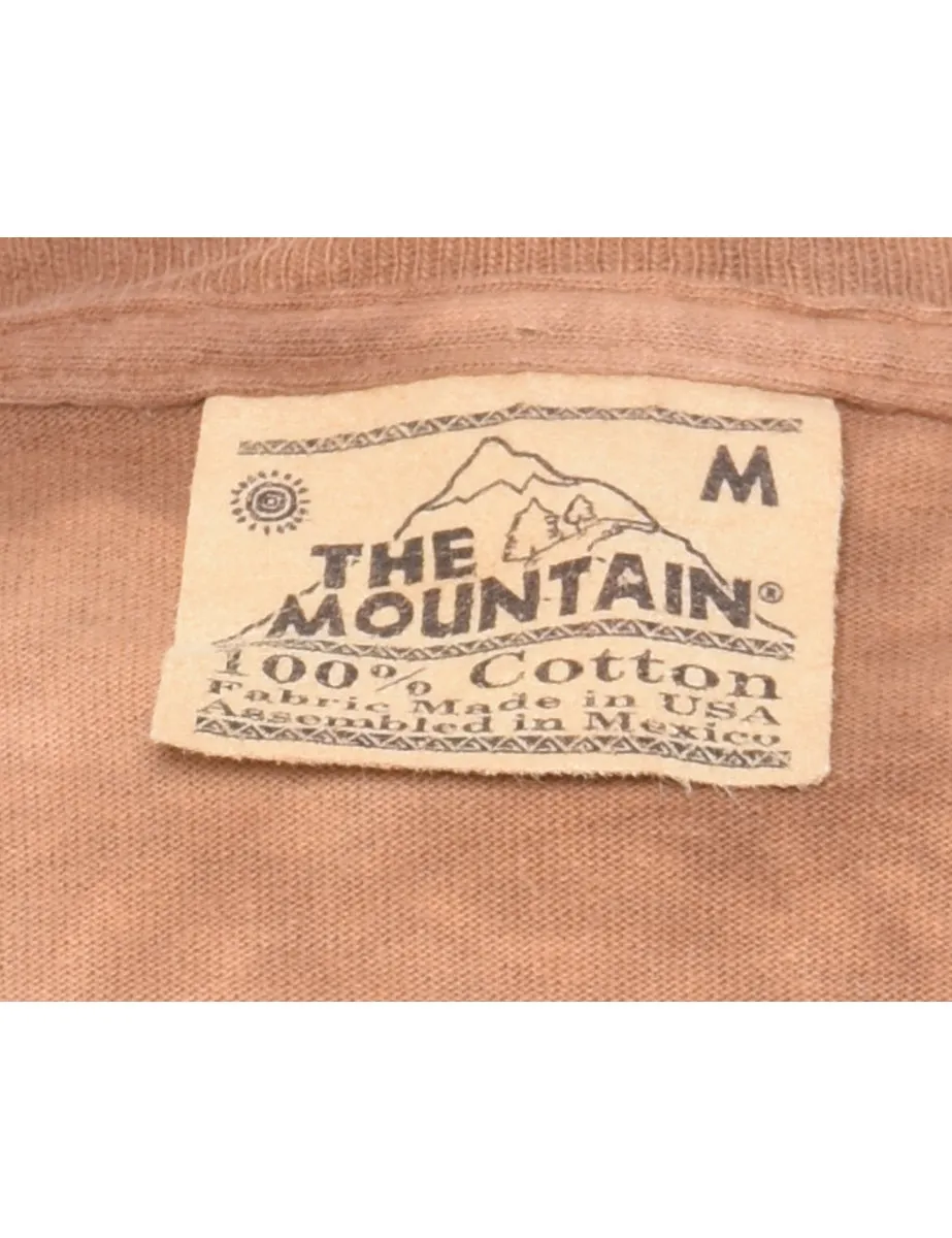 Tie Dye Design The Mountain Wolf Animal T-shirt - M