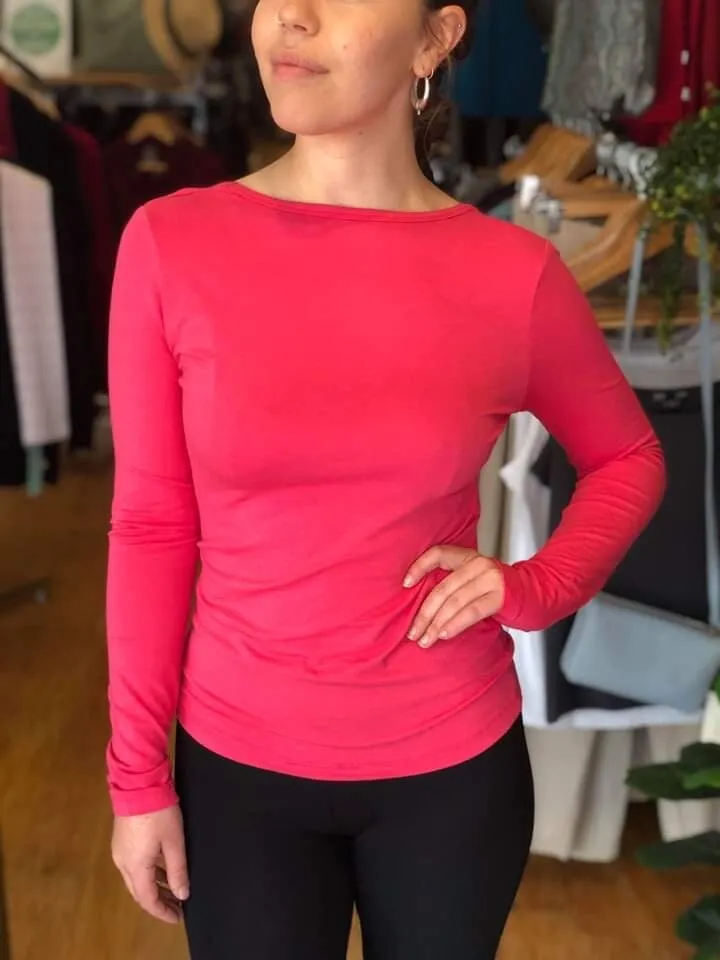 Tshirt Bamboo Long Sleeve Womens