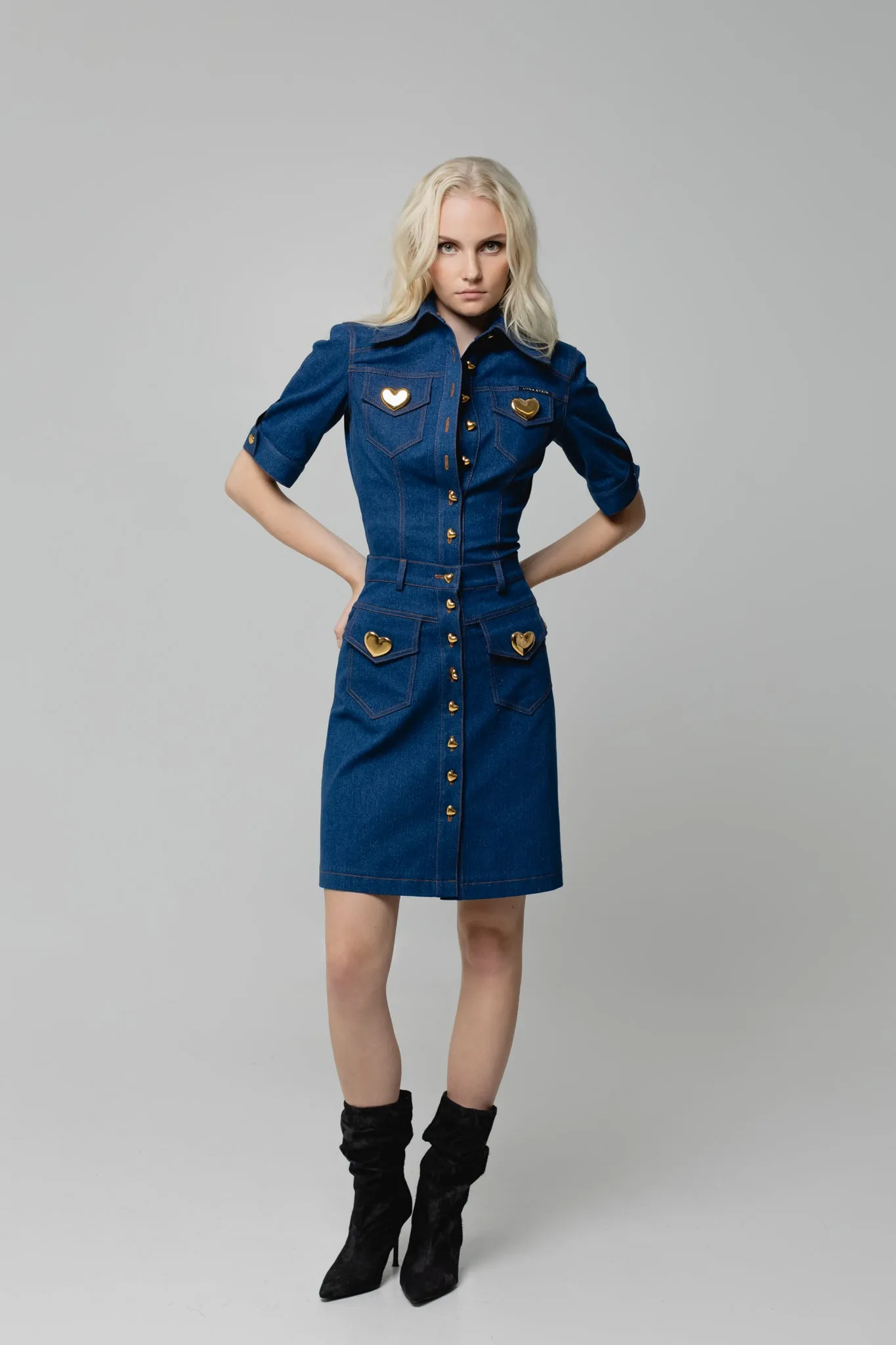 Wild Hearts Denim Skirt